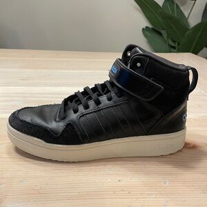 Adidas Postmove High Top Sneakers | Boys Size 8 | Black | Preowned